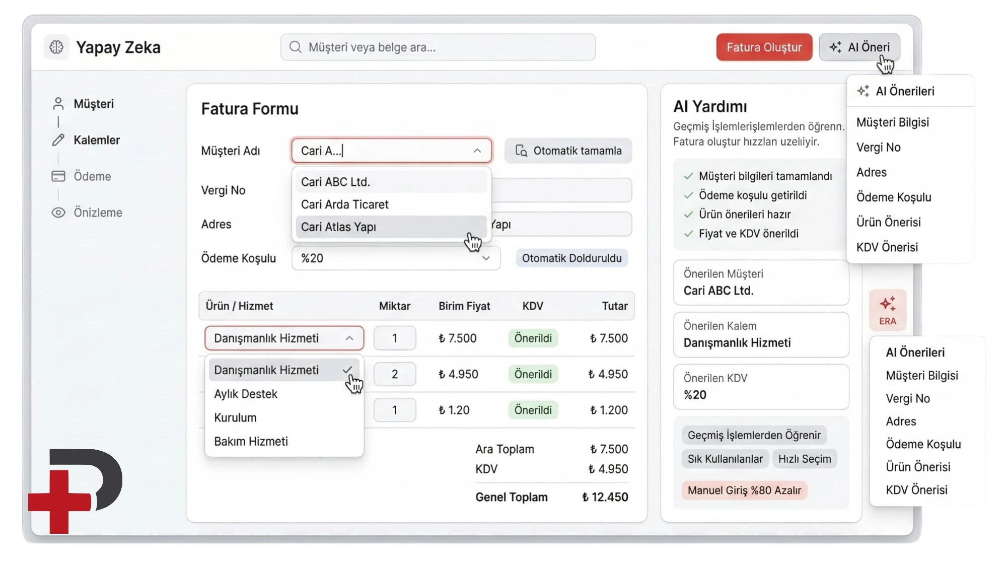 CariMini yapay zeka destekli akıllı fatura analizi