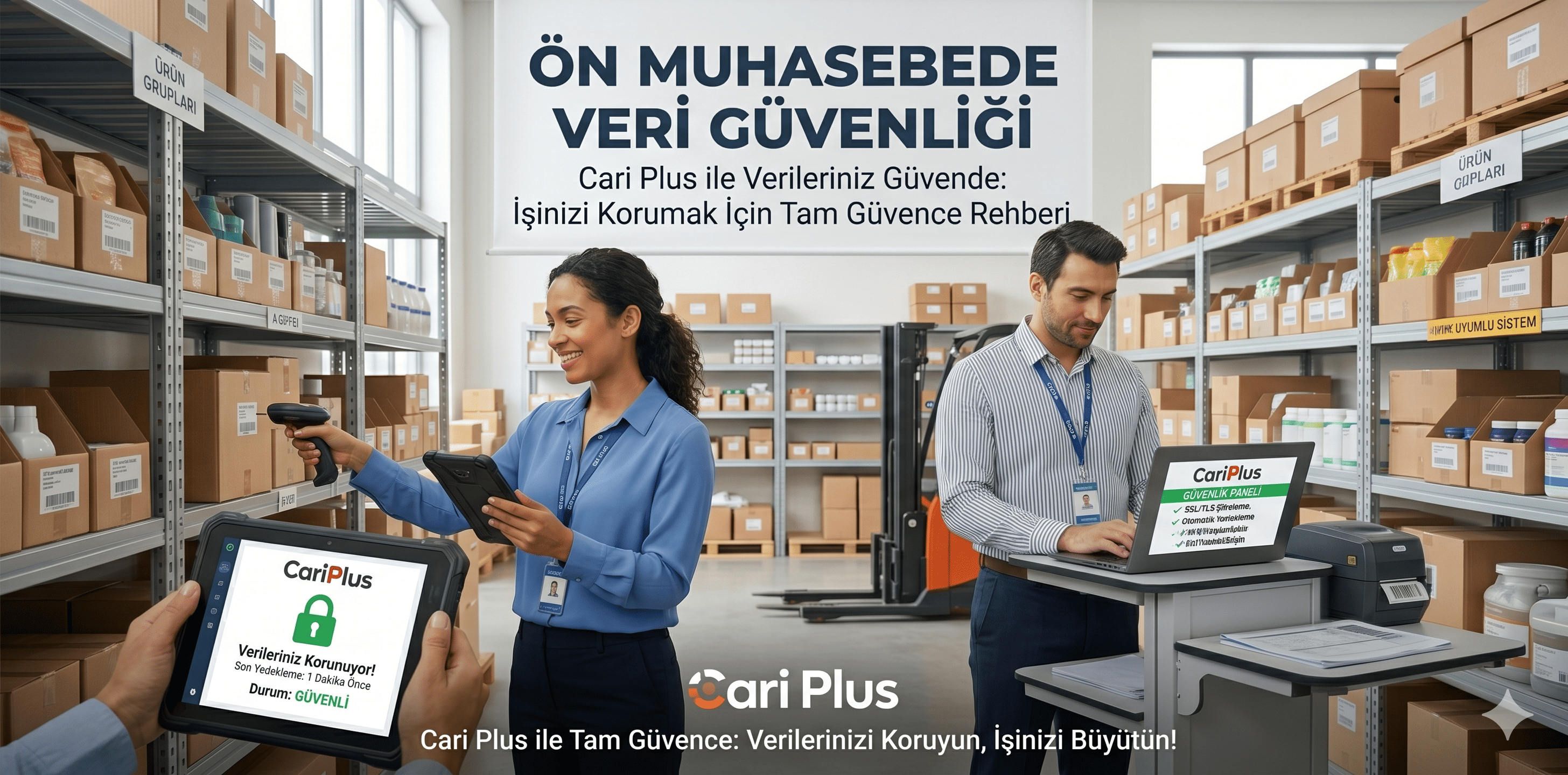 Ön Muhasebede Veri Güvenliği: Cari Plus ile Verileriniz Güvende! — Cari Plus Blog kapak görseli