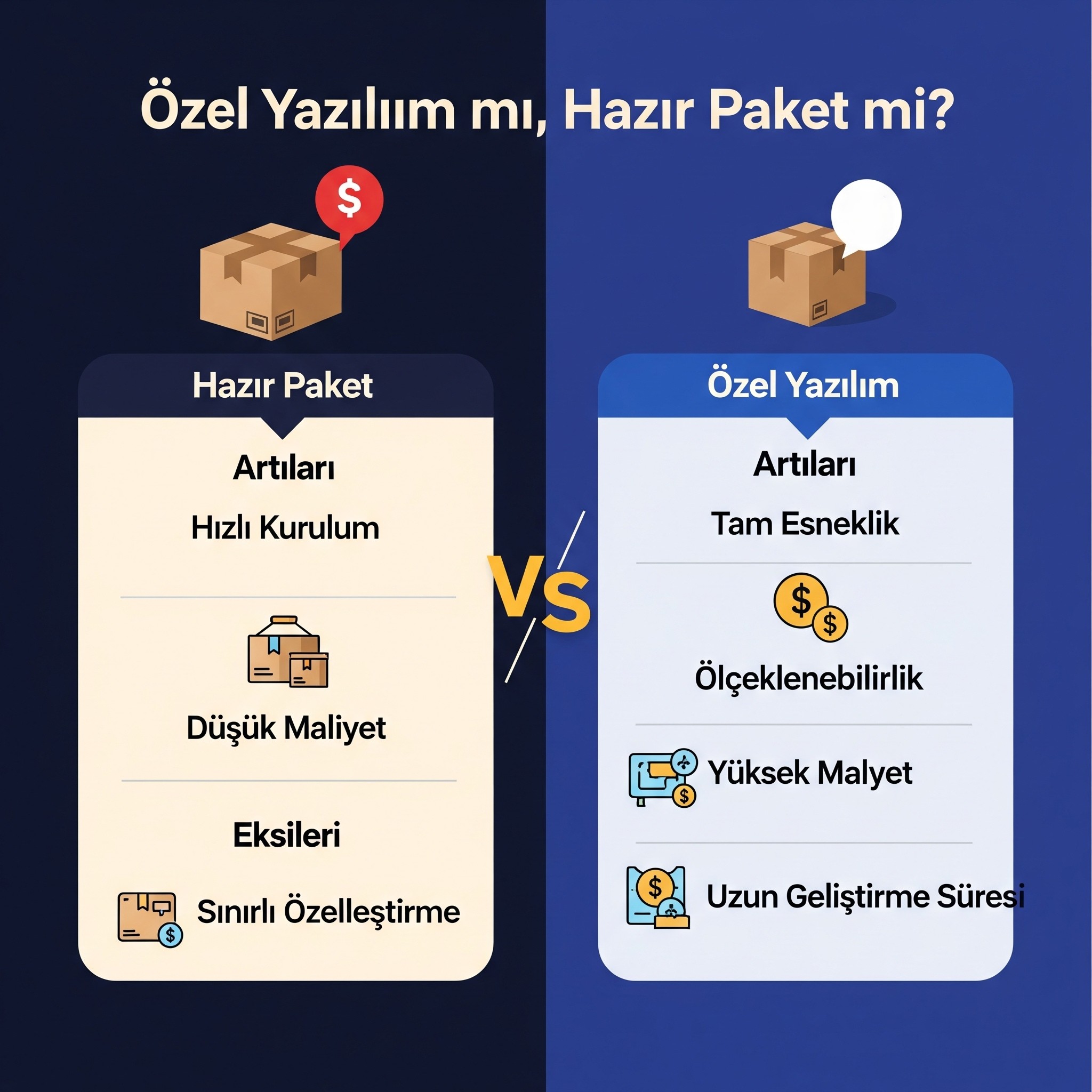 Özel Yazılım mı, Hazır Paket mi? E-Ticaret İçin Doğru Karar Anı