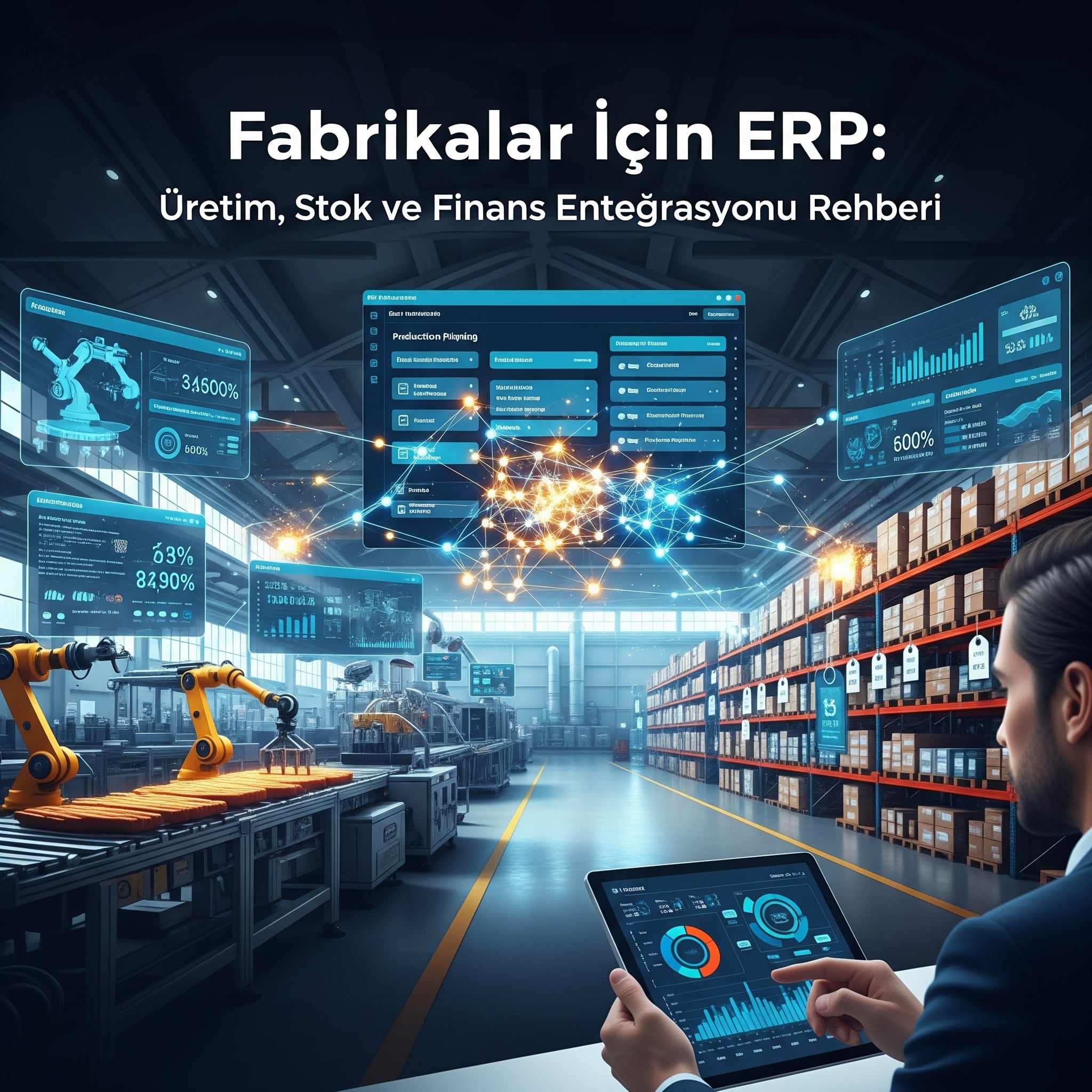 Fabrikalar İçin ERP: Üretim, Stok ve Finans Entegrasyonu Rehberi