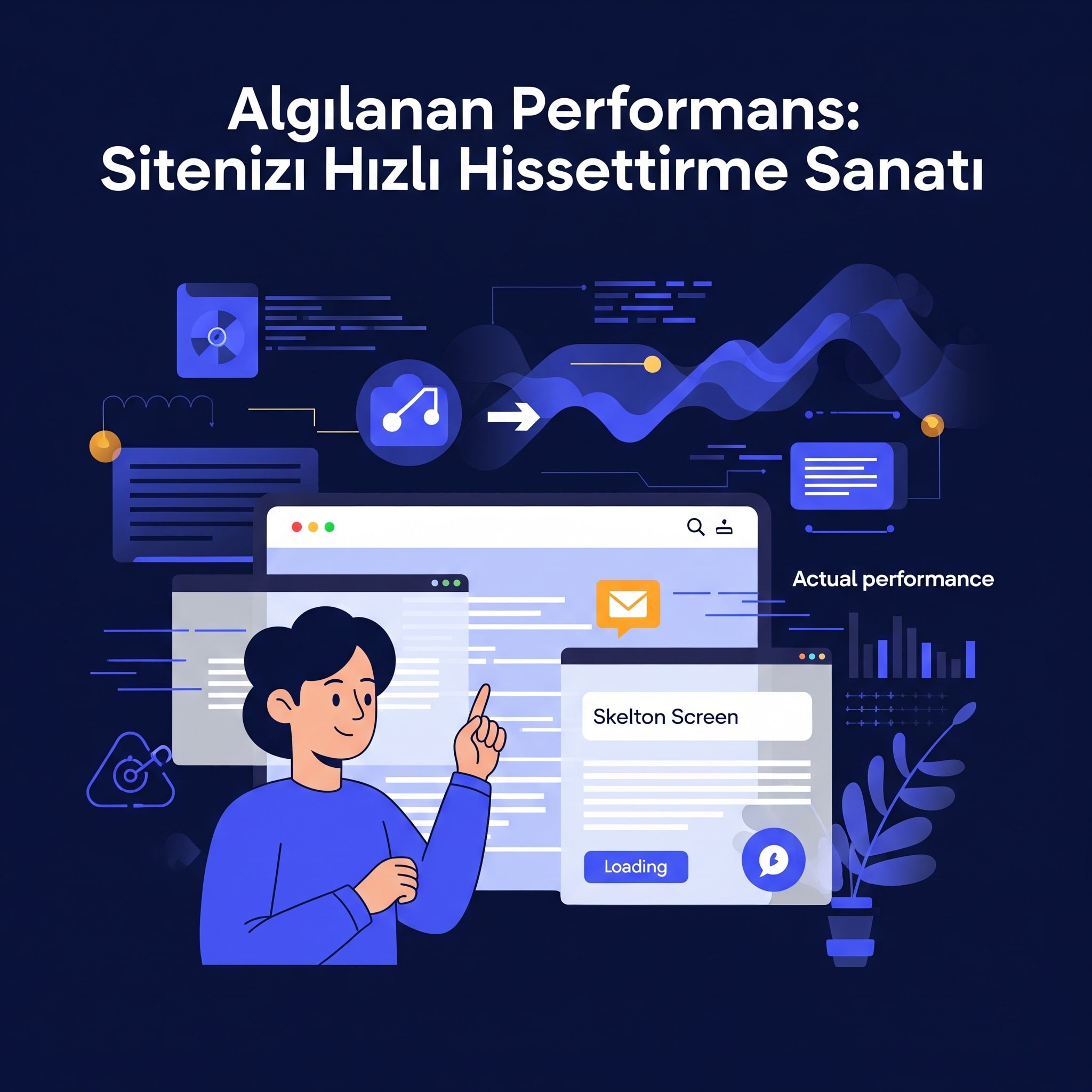 Web Vitals'ın Ötesi: Siteniz Yavaş Olsa Bile Nasıl Hızlı Hissettirilir?