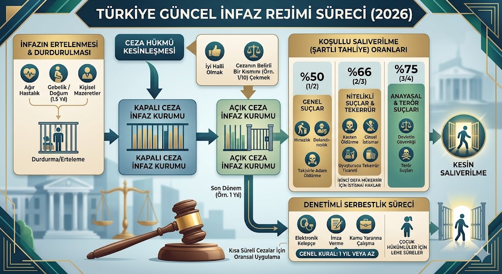 2026 Güncel İnfaz Rejimi Düzenlemeleri: Koşullu Salıverilme ve Denetimli Serbestlik Rehberi - Öne Çıkan Görsel