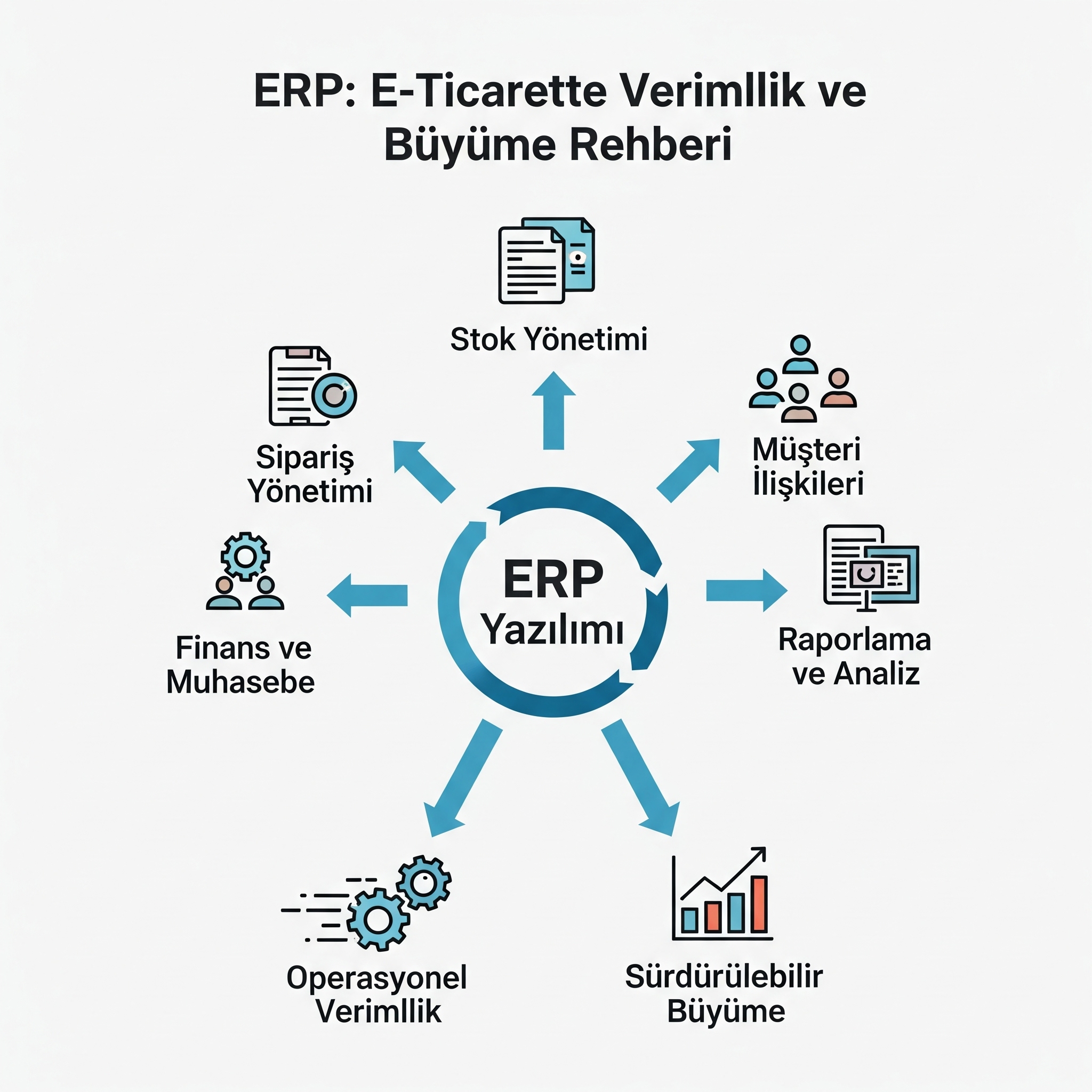 ERP Yazılımı: E-Ticarette Operasyonel Verimlilik ve Büyüme Rehberi