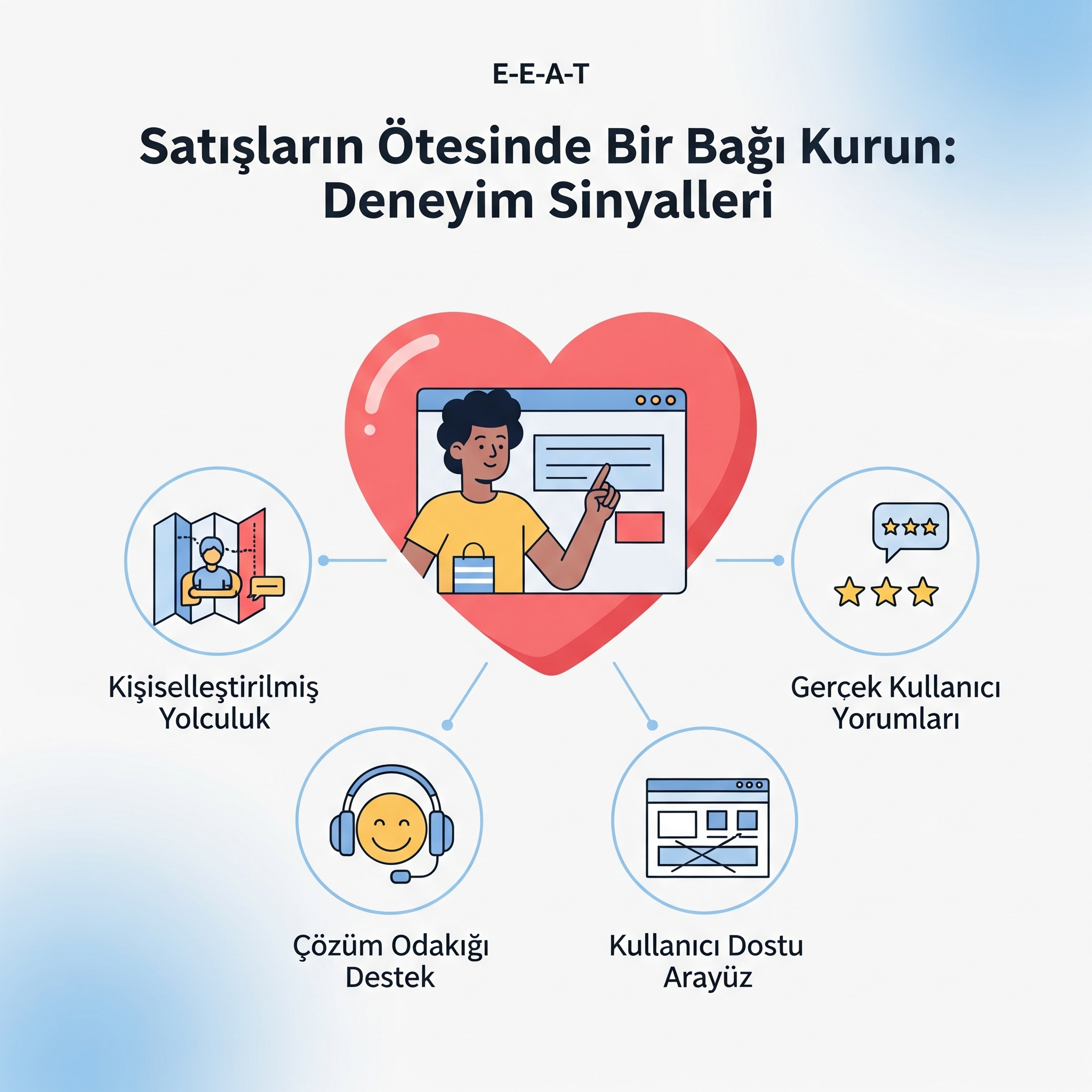 Satışların Ötesinde Bir Bağ Kurun: E-Ticarette 'Deneyim' Sinyalleriyle Rakiplerinizi Geride Bırakın (E-E-A-T Serisi - Bölüm 1)