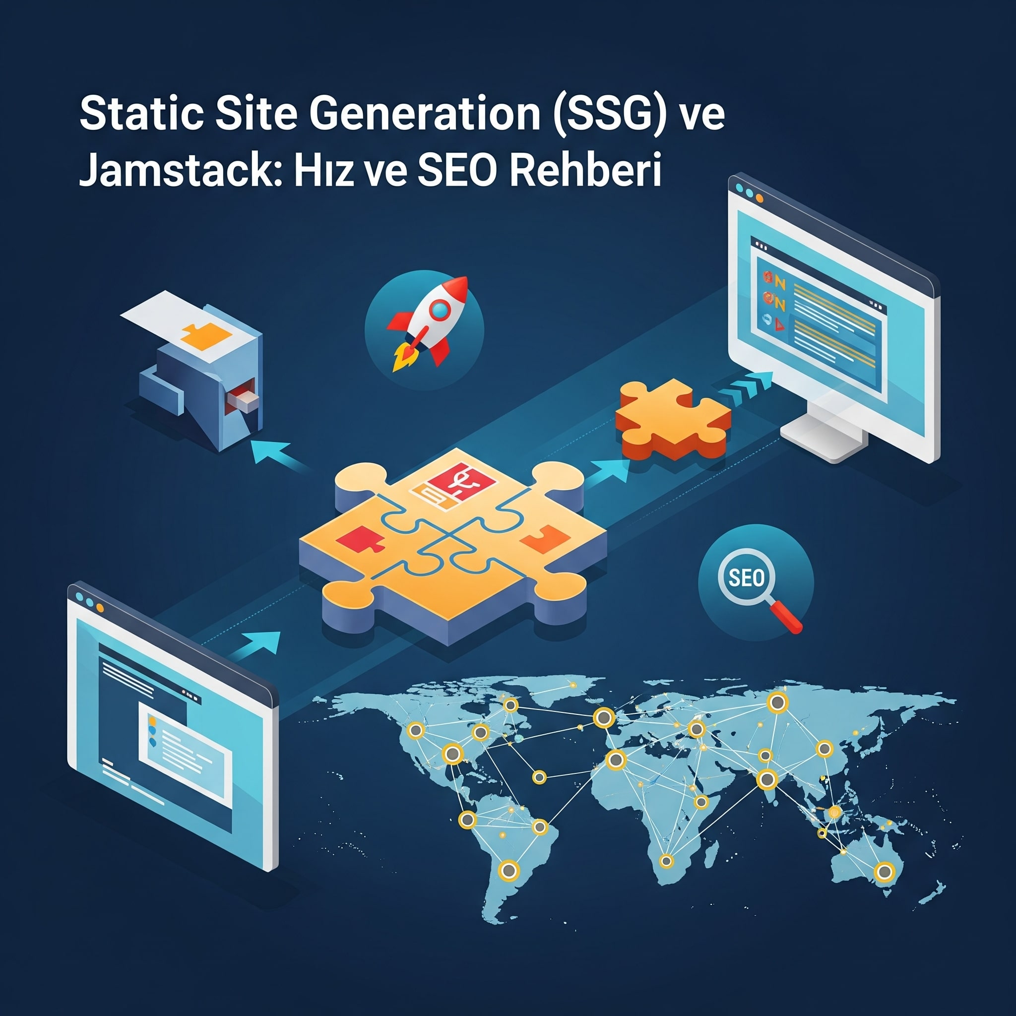 Static Site Generation (SSG) ve Jamstack: Maksimum Hız, Güvenlik ve SEO İçin Modern Yaklaşım